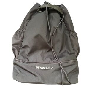 BeyondYoga Drawstring Black Convertible Bag
